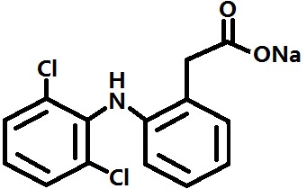 双氯芬酸钠结构式